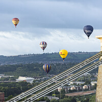 Buy canvas prints of Hot Air Balloons over Bristol by Keith Douglas