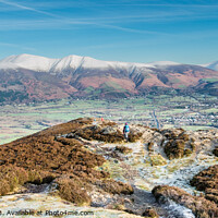 Buy canvas prints of Skiddaw and Blencathra in Winter by Keith Douglas