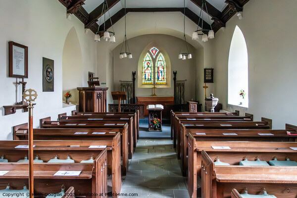 Inside St James Church at Buttermere Picture Board by Keith Douglas