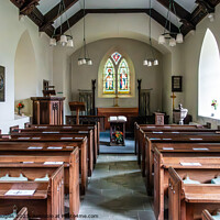 Buy canvas prints of Inside St James Church at Buttermere by Keith Douglas