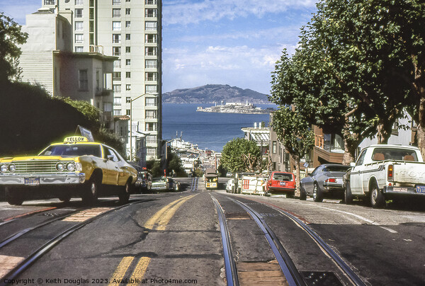 San Francisco and Alcatraz 1979 Picture Board by Keith Douglas