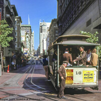 Buy canvas prints of Streetcar in San Francisco 1979 by Keith Douglas