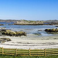 Buy canvas prints of Panoramic View over to Iona by Keith Douglas