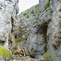 Buy canvas prints of Gordale Scar and the path to Malham Tarn by Keith Douglas
