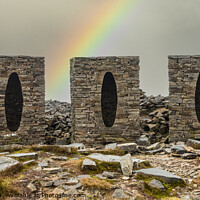 Buy canvas prints of Rainbow on Clougha Pike by Keith Douglas