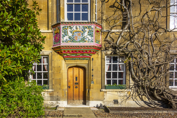 Christs College Cambridge - The Masters Lodge Picture Board by Keith Douglas