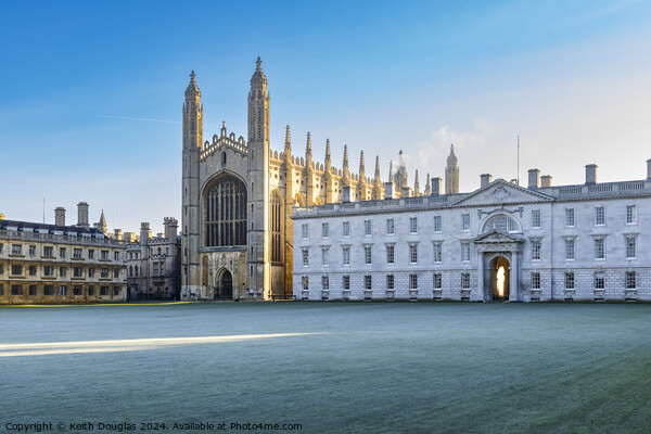 Kings College Cambridge in the early mornong Picture Board by Keith Douglas