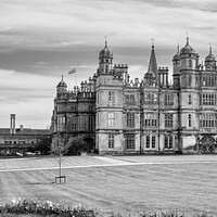 Buy canvas prints of Burghley House, Stamford (BW) by Keith Douglas