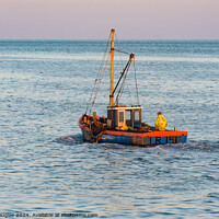 Buy canvas prints of Shrimping Boat in Morecambe Bay by Keith Douglas