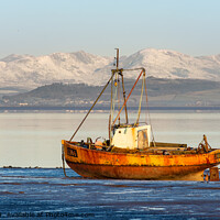 Buy canvas prints of Boat at dawn in Morecambe Bay by Keith Douglas