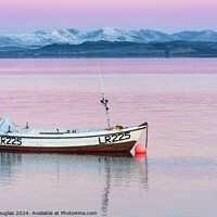 Buy canvas prints of Morecambe Bay - boat at dawn by Keith Douglas