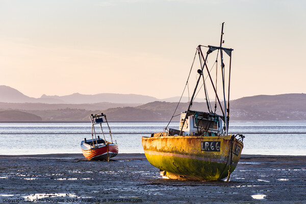 Two boats in Morecambe Bay Picture Board by Keith Douglas