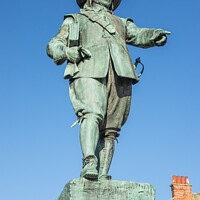 Buy canvas prints of Statue of Oliver Cromwell in St Ives by Keith Douglas