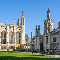 Buy canvas prints of Kings College Cambridge, Front Quad by Keith Douglas
