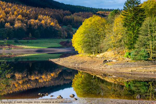 Autumn at Ladybower Reservoir Picture Board by Keith Douglas