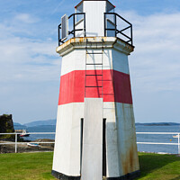 Buy canvas prints of Crinan Lighthouse (portrait) by Keith Douglas