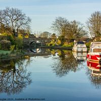 Buy canvas prints of The Lancaster Canal at Hest Bank by Keith Douglas