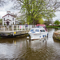 Buy canvas prints of Swing Bridge, Lancaster Canal by Keith Douglas