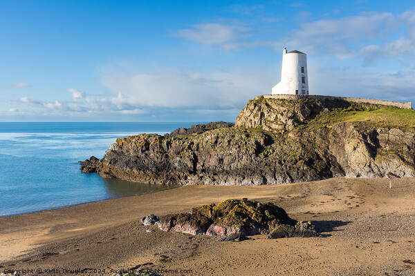 Tŵr Mawr lighthouse, Llanddwyn Island Picture Board by Keith Douglas