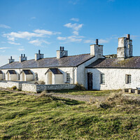 Buy canvas prints of The Pilots' Cottages, Llanddwyn Island, Anglesey by Keith Douglas