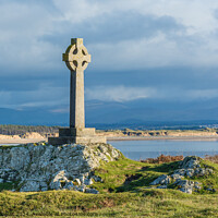 Buy canvas prints of Celtic Cross on Llanddwyn Island, Anglesey by Keith Douglas
