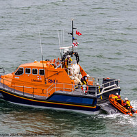 Buy canvas prints of RNLI Rescue on Anglesey completed by Keith Douglas