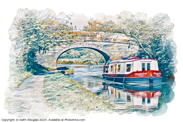 Lancaster Canal, Bridge 114 Picture Board by Keith Douglas