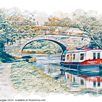 Buy canvas prints of Lancaster Canal, Bridge 114 by Keith Douglas