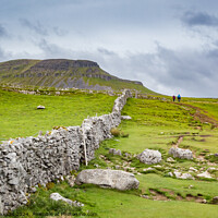 Buy canvas prints of The path to Penyghent by Keith Douglas
