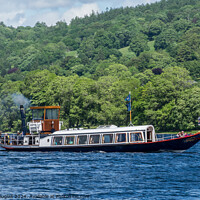 Buy canvas prints of Steam Yacht Gondola on Coniston by Keith Douglas