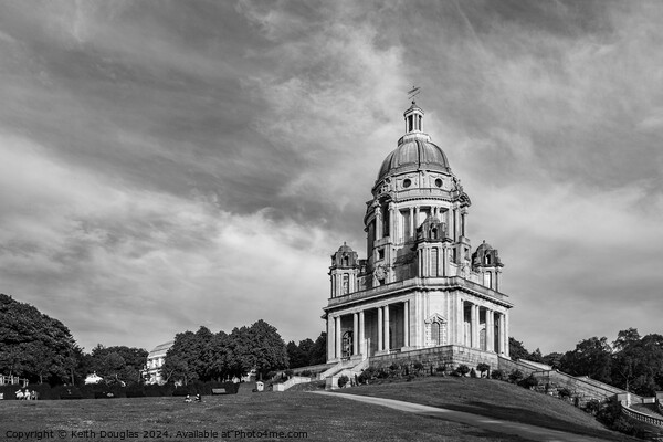 The Ashton Memorial, Williamsons Park, Lancaster (B/W) Picture Board by Keith Douglas