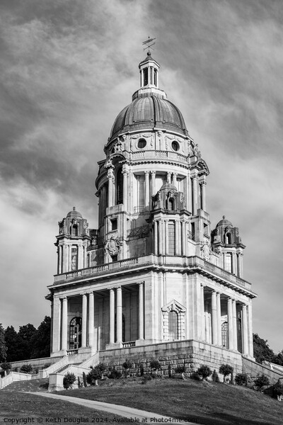 The Ashton Memorial, Williamsons Park, Lancaster (B/W) Picture Board by Keith Douglas