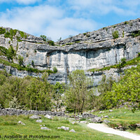 Buy canvas prints of Malham Cove in the Yorkshire Dales, England by Keith Douglas