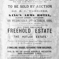 Buy canvas prints of Auction Poster, Hest Bank (B/W) by Keith Douglas