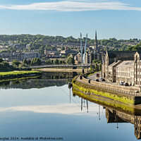 Buy canvas prints of The City of Lancaster and the River Lune by Keith Douglas