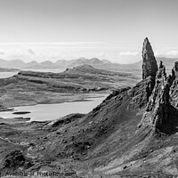 Buy canvas prints of The Old Man of Storr on the Isle of Skye (B/W) by Keith Douglas