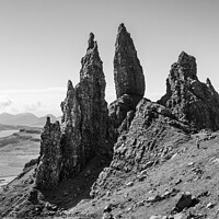 Buy canvas prints of The Old Man of Storr (B/W) by Keith Douglas