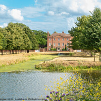 Buy canvas prints of Farm Hall, Godmanchester, and the River Great Ouse. by Keith Douglas