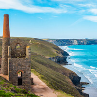 Buy canvas prints of Wheal Coates Tin Mine (disused) by Keith Douglas