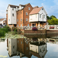 Buy canvas prints of Abbey Mill, Tewkesbury (portrait) by Keith Douglas