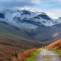 Buy canvas prints of Coledale Miners Track leading to Force Crag Mine by Keith Douglas