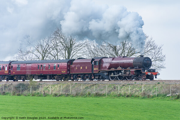 Princess Elizabeth Steam Locomotive at Capernwray Picture Board by Keith Douglas