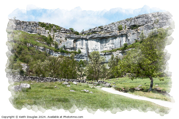 Malham Cove, Yorkshire Dales, England Picture Board by Keith Douglas