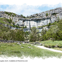 Buy canvas prints of Malham Cove, Yorkshire Dales, England by Keith Douglas