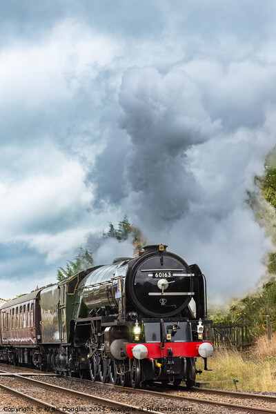 Tornado steam locomotive leaves Appleby Picture Board by Keith Douglas