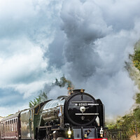 Buy canvas prints of Tornado steam locomotive leaves Appleby by Keith Douglas