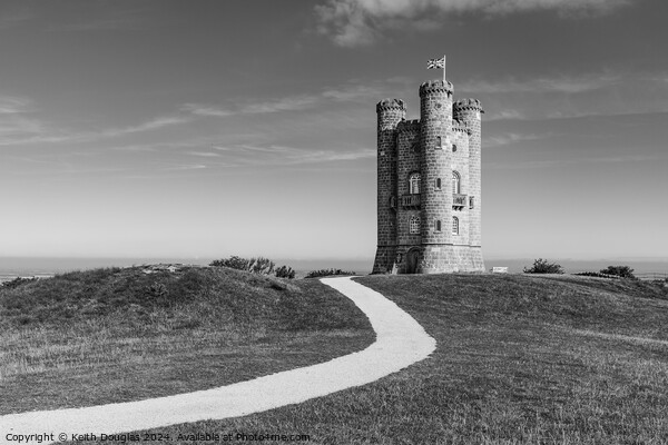 Broadway Tower in the Cotswolds Picture Board by Keith Douglas