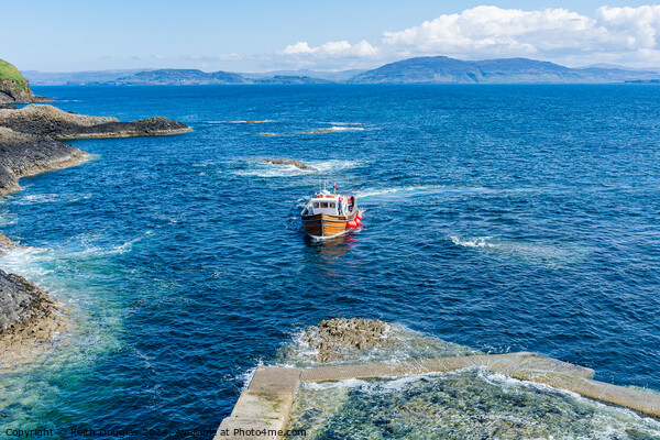 Landing at Staffa Picture Board by Keith Douglas