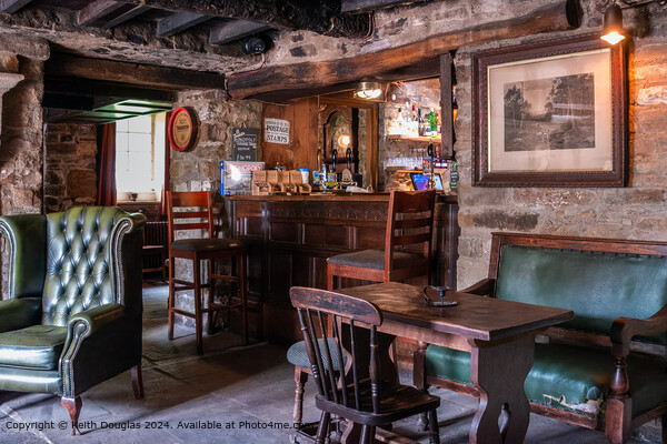 The Green Dragon Pub in Hardraw Picture Board by Keith Douglas