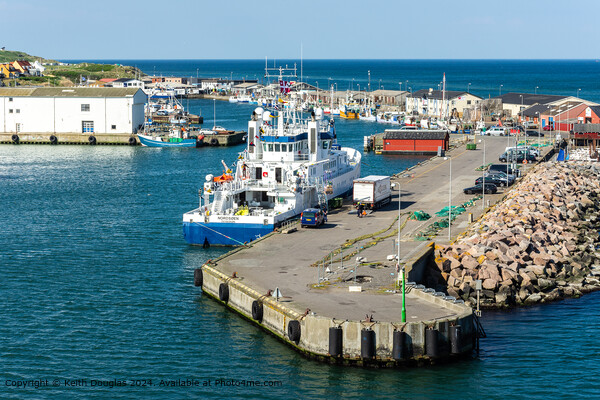 Hirtshals Harbour, Denmark Picture Board by Keith Douglas